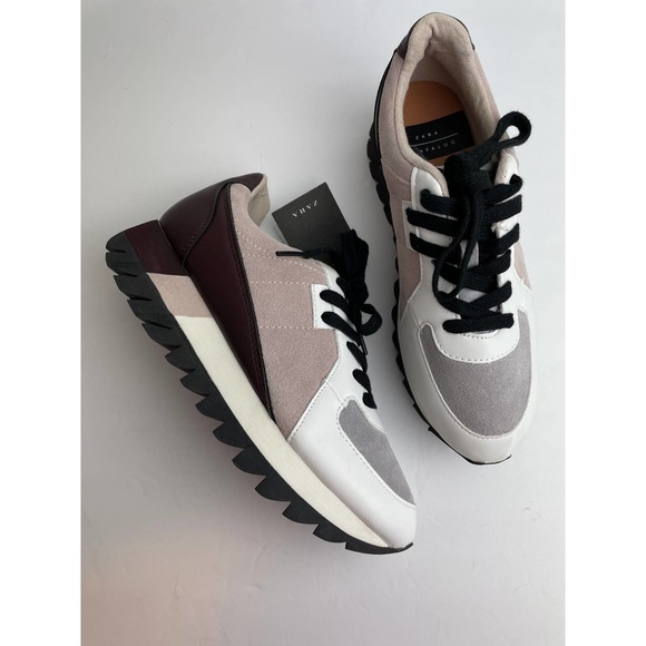 Zara Shoes - Zara tricolor platform sneakers NWT sz38